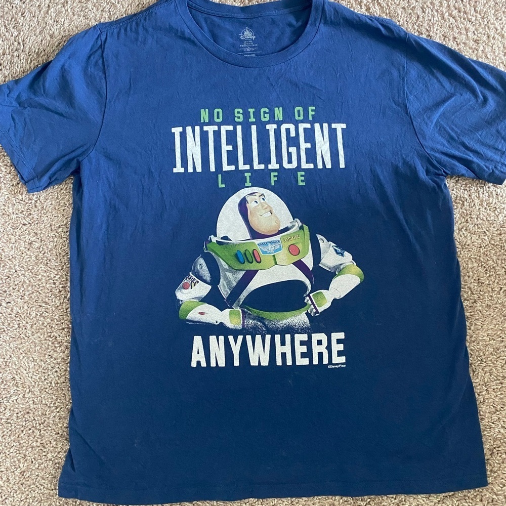 Blue Disney T-Shirt with Buzz Lightyear XL
